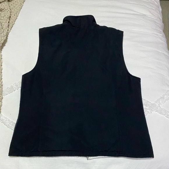 Karen Scott Sport Black Quilted and White Fleece Reversible Vest XL - Picture 11 of 13